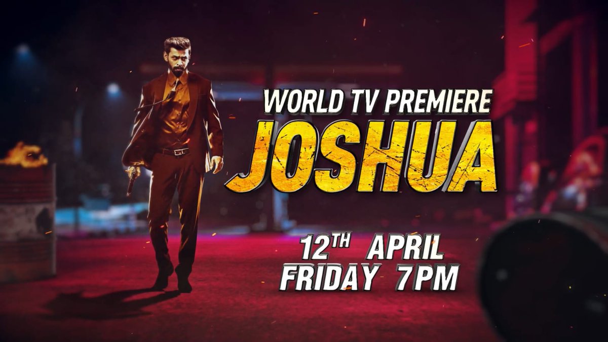 #Joshua (Hindi) WTP 12th Apr @ 7PM On @Colors_Cineplex Promo 👉youtu.be/f_AtHj1cAcQ?si… @menongautham @iamactorvarun @actor_krishna @dhivyadharshini @VelsFilmIntl @IshariKGanesh @srkathiir @singer_karthik @editoranthony @ashkum19 @thinkmusicindia @DoneChannel1