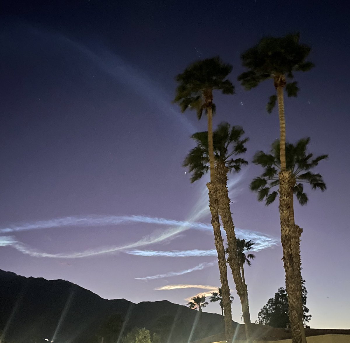 Amazing! Such a cool look into space. 🚀I took this pic of SpaceX launch trails on Monday 🚀