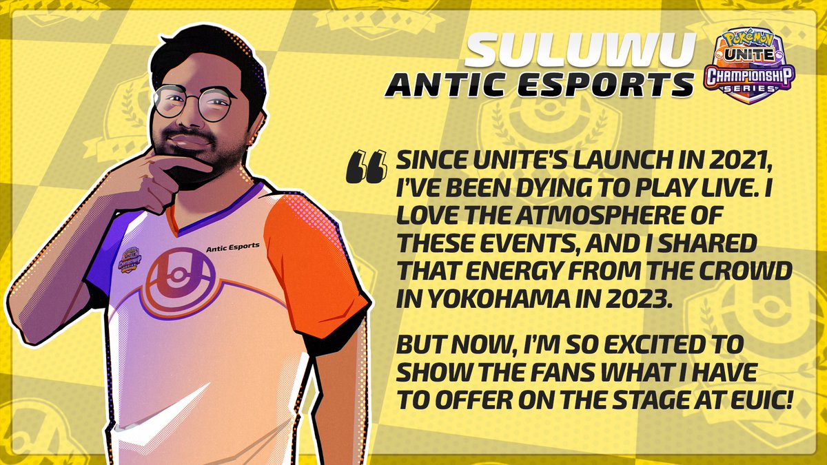 2023: Watching Worlds from the audience in Yokohama
2024: Competing in the Aeos Cup in London

It’s almost time for <a href="/suluwu/">Suluwu</a> and <a href="/AnticESC/">Antic Esports</a> to show what they’ve got! 💪

#PokemonUNITE | #UNITEesports