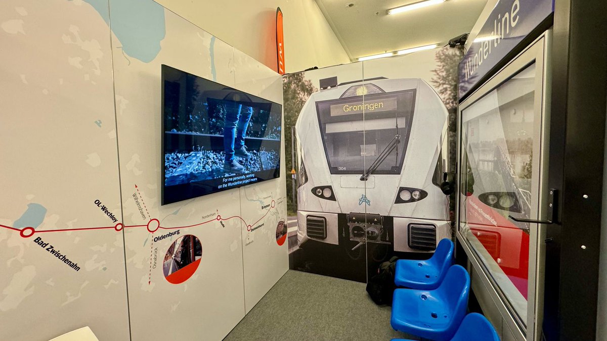 The Northern Netherlands is well represented at the #ConnectingEurope days! 🚆The @Wunderline_NL and @Wunderline_DE show their cross-border rail project at the #CED exhibition.🛤️
