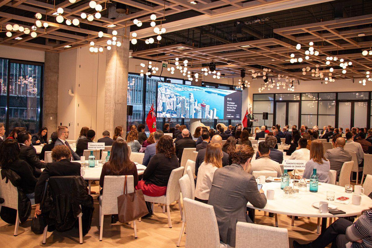 Ontario is going to keep growing, and our plan continues to make investments today that supports our growing province for tomorrow. Thank you to @TorontoRBOT for hosting me this morning to talk about our government’s plan to build a better Ontario! #ONBudget2024