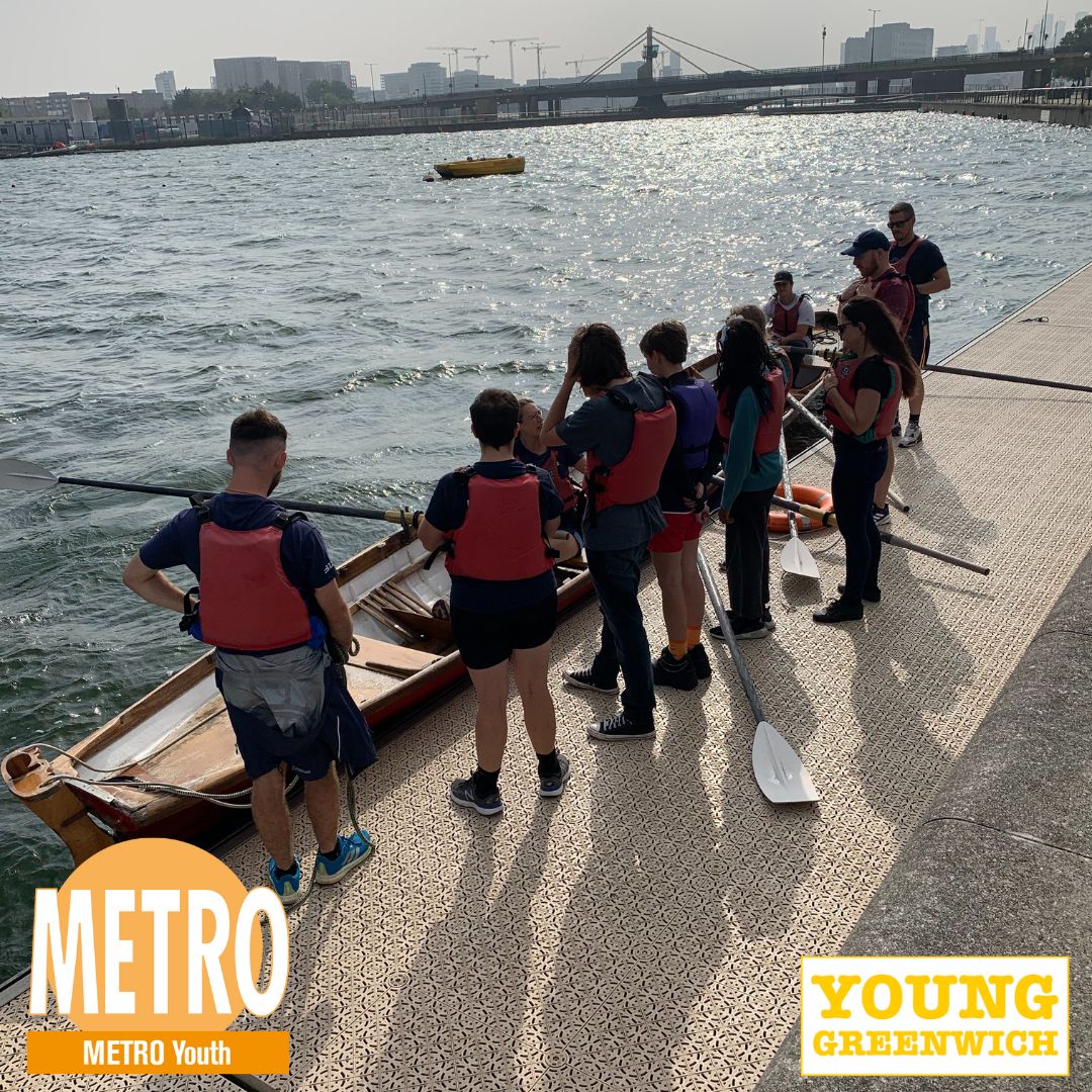 Ready, steady, sail! ⛵ Today's #throwback is to our fantastic trip to the docks, where our #METROYouth groups enjoyed a trial rowing session with @LondonOttersRC and @LYRowing! 🚣‍♀️ @YoungGreenwich