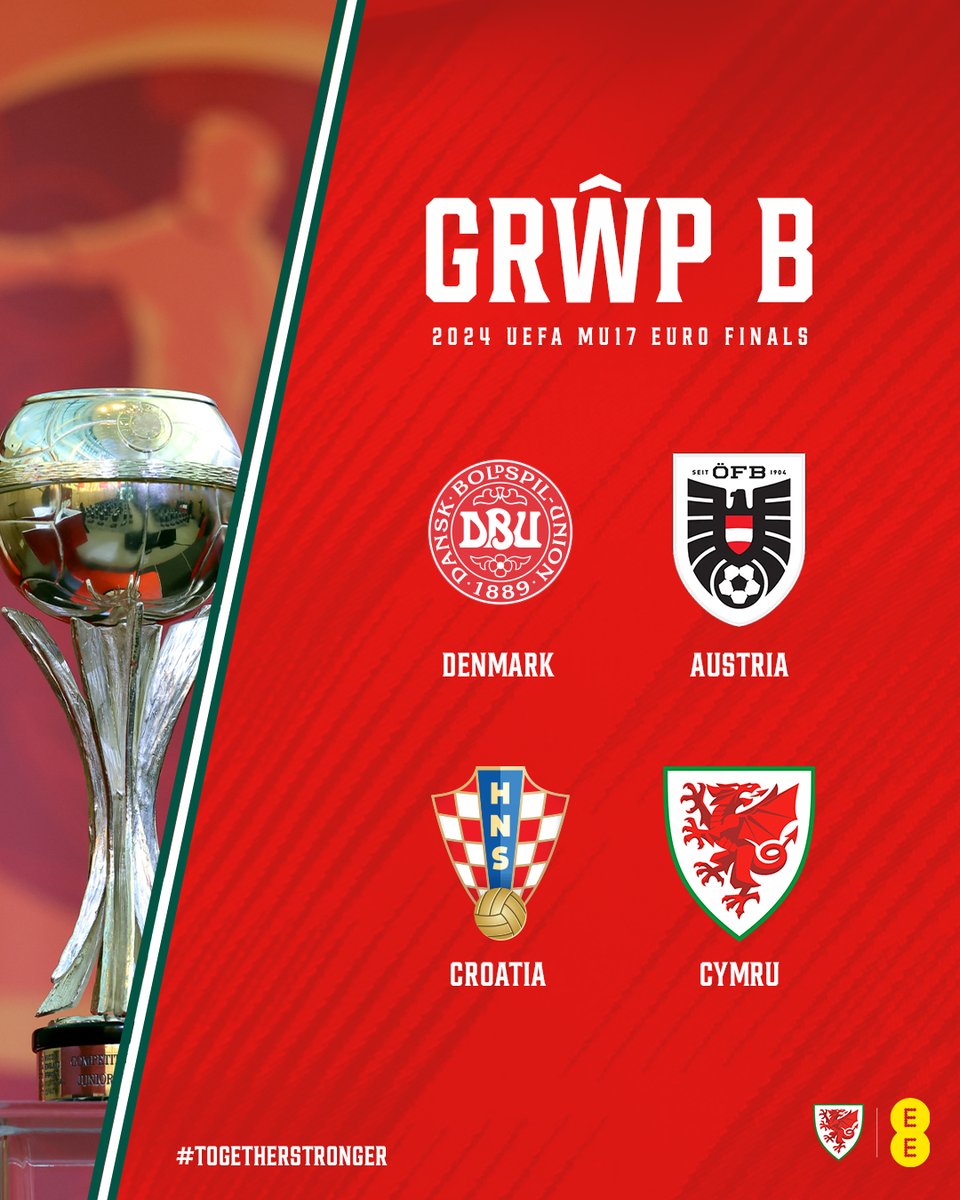 #U17EURO FINALS GRŴP B 🏆 Ready to go for our second U17 finals tournament in a row! Matches to be played in Cyprus 20 May - 5 June. #TogetherStronger