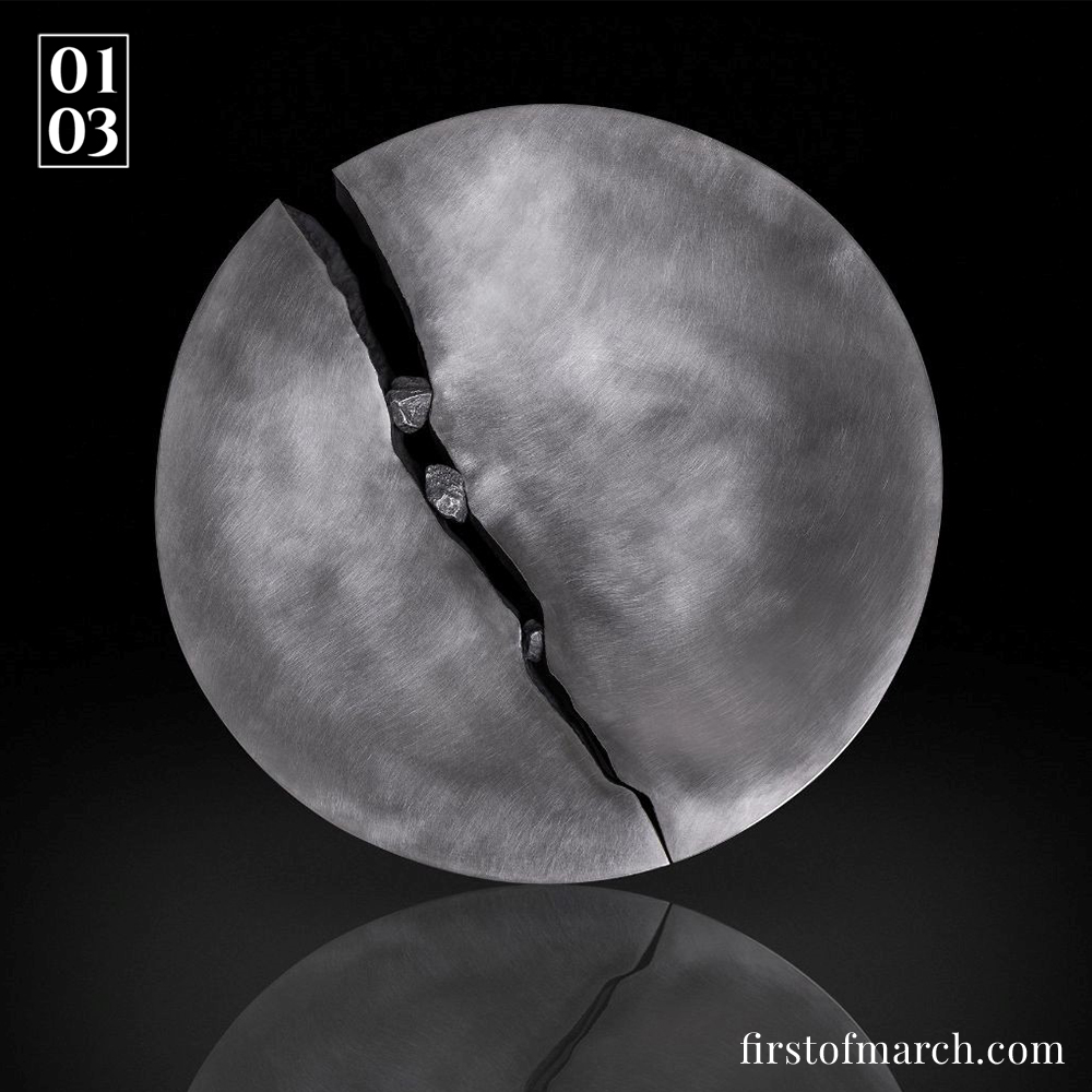 From her Snowdonia studio, Rauni Higson plays with the unique character and qualities of silver to create exquisite contemporary pieces of sublime quality and craftsmanship.

Read more about her piece on “Chockstones’' on our instagram 
instagram.com/officialfirsto…

<a href="/walesweeklondon/">Wales Week / London</a>