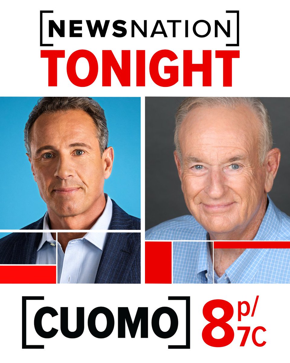 I'll be on @NewsNation 📺 tonight, 8 PM ET, with host @ChrisCuomo. To find NewsNation, go to JoinNN.com (#AD)