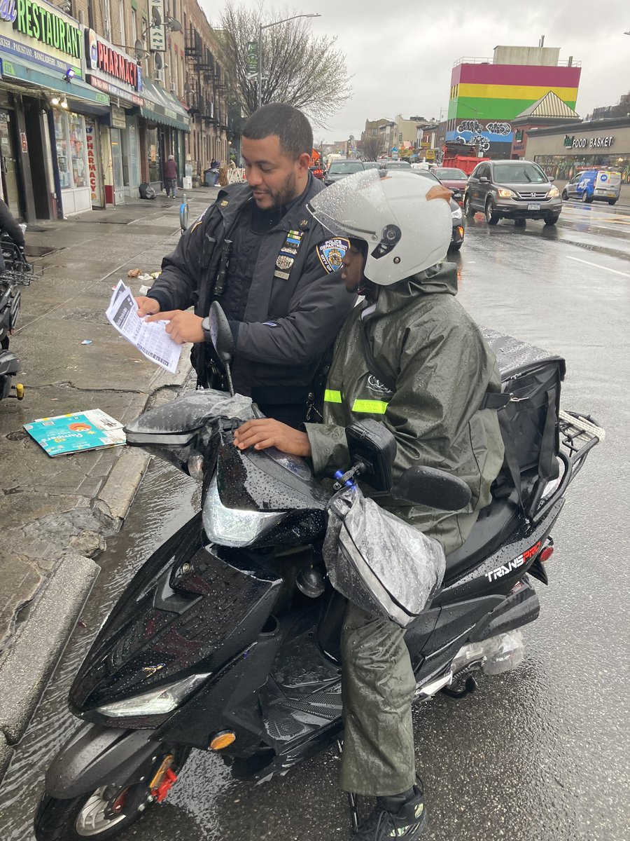 Your Neighborhood Coordination Officers of sector Charlie & David, conducted a joint Moped operation distributing safety tips to local businesses & Moped owners throughout the community. #visionzero