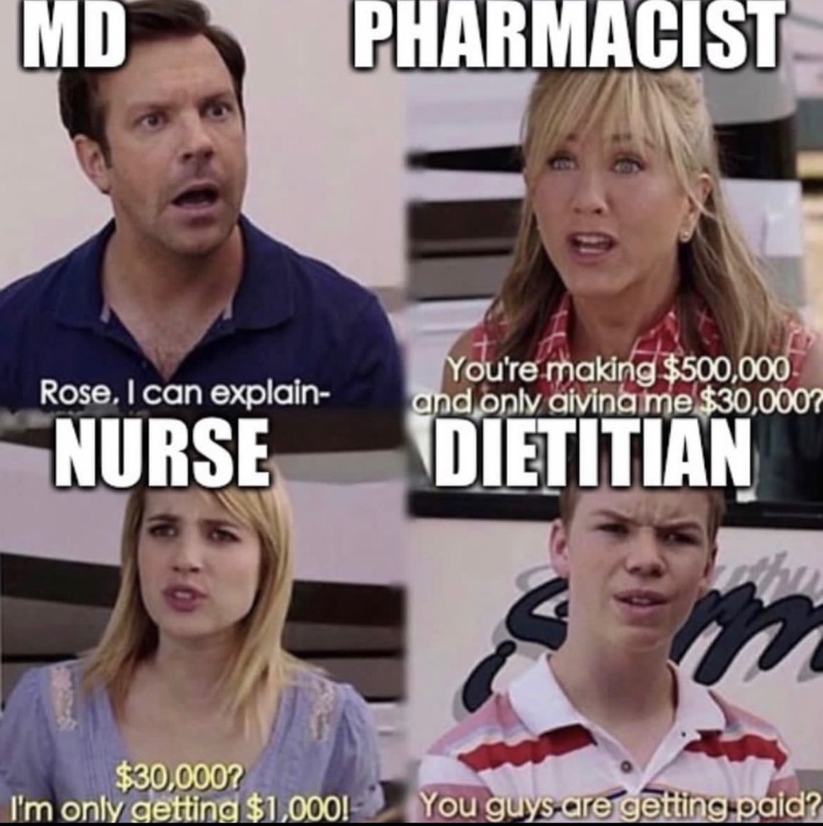 🙋‍♂️ We must pay #dietitians more! 

RDs change lives & save lives everyday…When are we going to start compensating  them fairly for all they do for our patients?

📣 We all need to advocate for better RD salaries! 

#WhatRDsDo #RDN #NutritionMatters #RD2Be 
H/T mr_dietitian