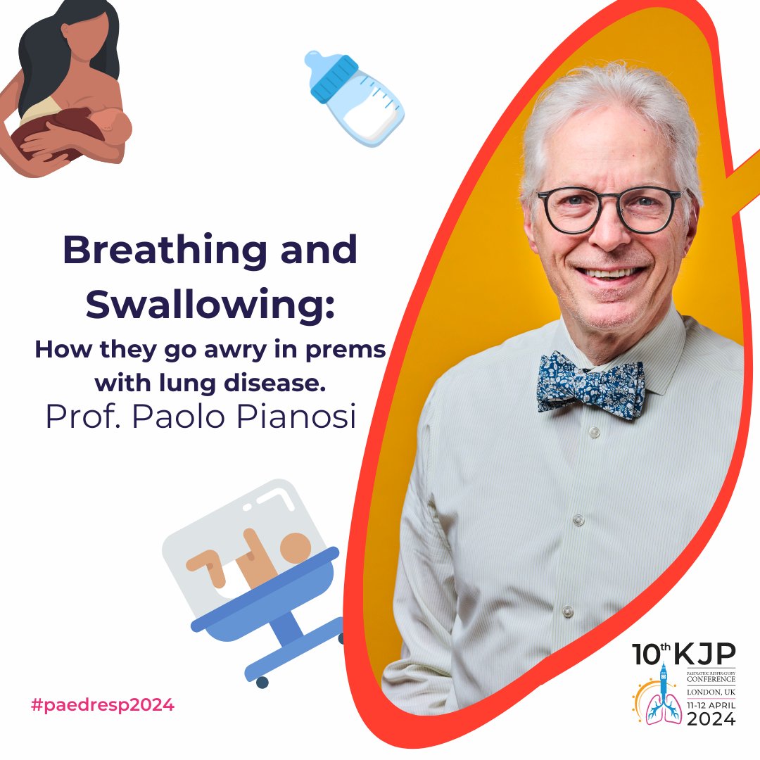 It's all about aspiration, breathing & swallowing today! Special mention to @RCSLT colleagues - invaluable members of our MDT for children with chronic respiratory problems and premature infants! We are delighted Prof Pianosi is joining us to tell us more #paedresp2024