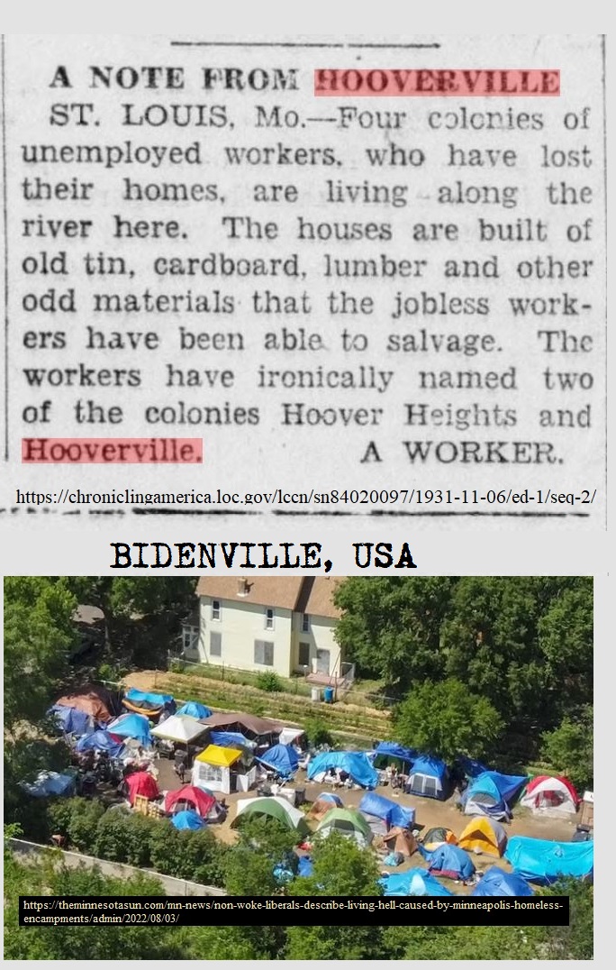 #Biden #Bidenomics strategy: make America Hoverville again #Bidenville #Bidenstew #GreatDepression