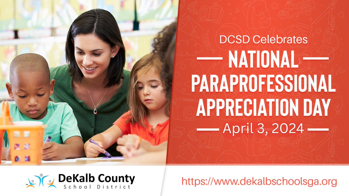 Today, we celebrate our #DCSD paraprofessionals. 🌟 Even as we enjoy Spring Break, let's take a moment to appreciate the dedication & care our paraprofessionals bring to our schools every day. Thank you for your commitment & Happy #ParaprofessionalAppreciationDay! #iLoveDCSD💙🧡