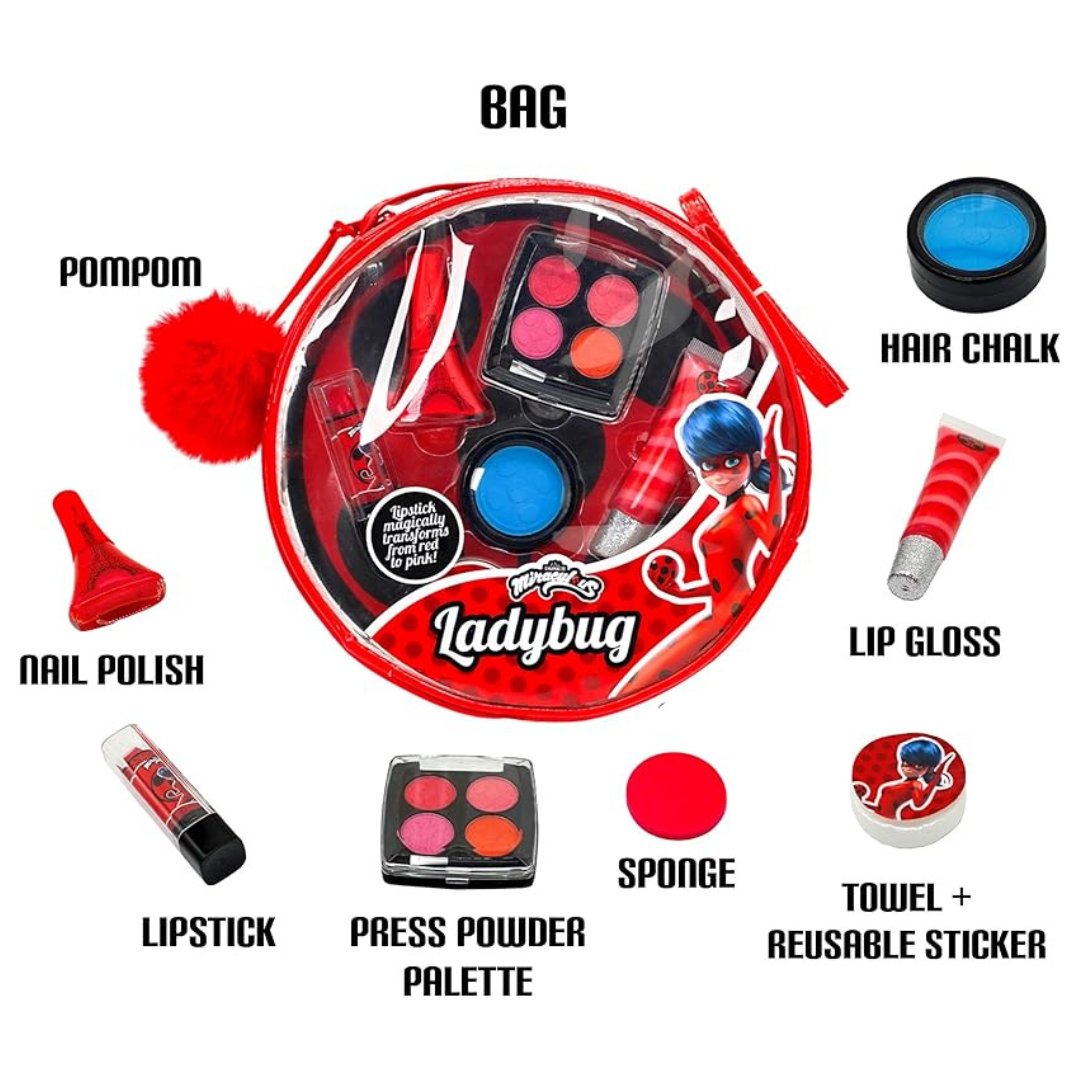 🌎🐞Transform into Ladybug: Experience the enchantment of “Miraculous: Tales of Ladybug and Cat Noir” with the 10-in-1 kids’ makeup set designed to bring out the Ladybug in every child. 🌟Find it now at linktree.com/wyncor #wyncor #10in1makeup #miraculous