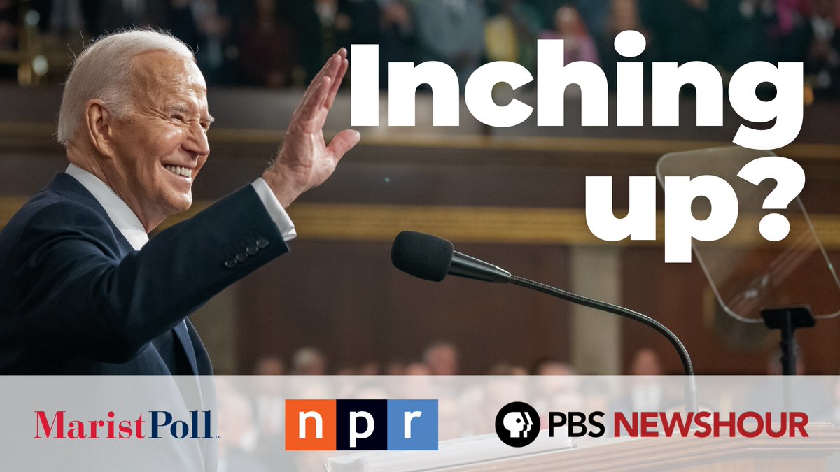 Our brand-new poll with @NPR and PBS @NewsHour shows Biden's favorability at a 3-year high but the data hardly paints a rosy picture for his 2024 re-election race: maristpoll.com/latest-polls
