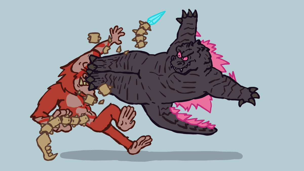 notstevely's tweet image. Get that fraud, Godzilla!