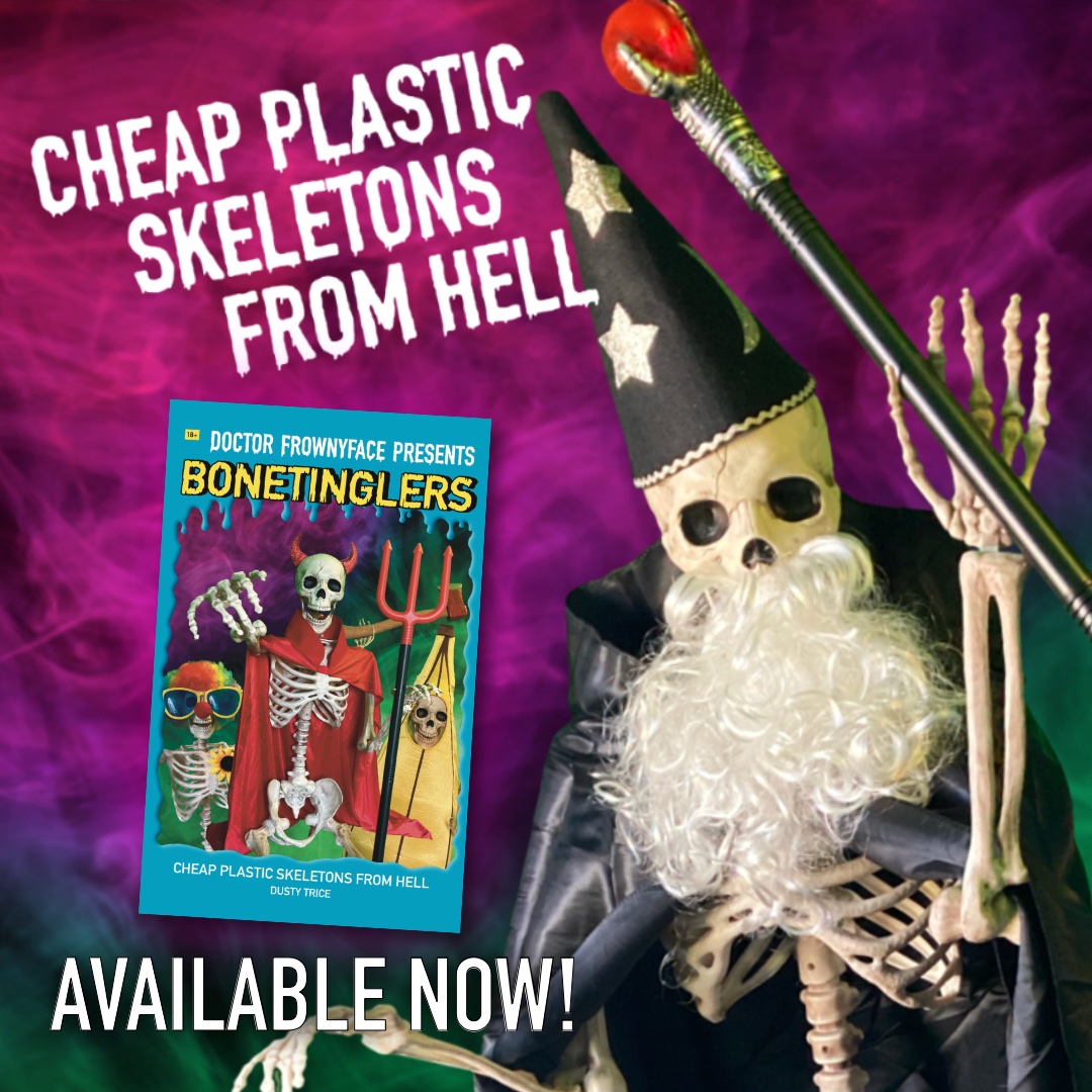 Bad to the bone petrochemical poltergeists are on the rampage in CHEAP PLASTIC SKELETONS FROM HELL! readovision.com/cheap-plastic-…

#ReadOVision #IndiePublisher #SpookyReads