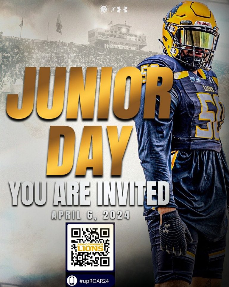 I will be in Commerce, Tx this Saturday for the junior day! @LionsCoachEwart