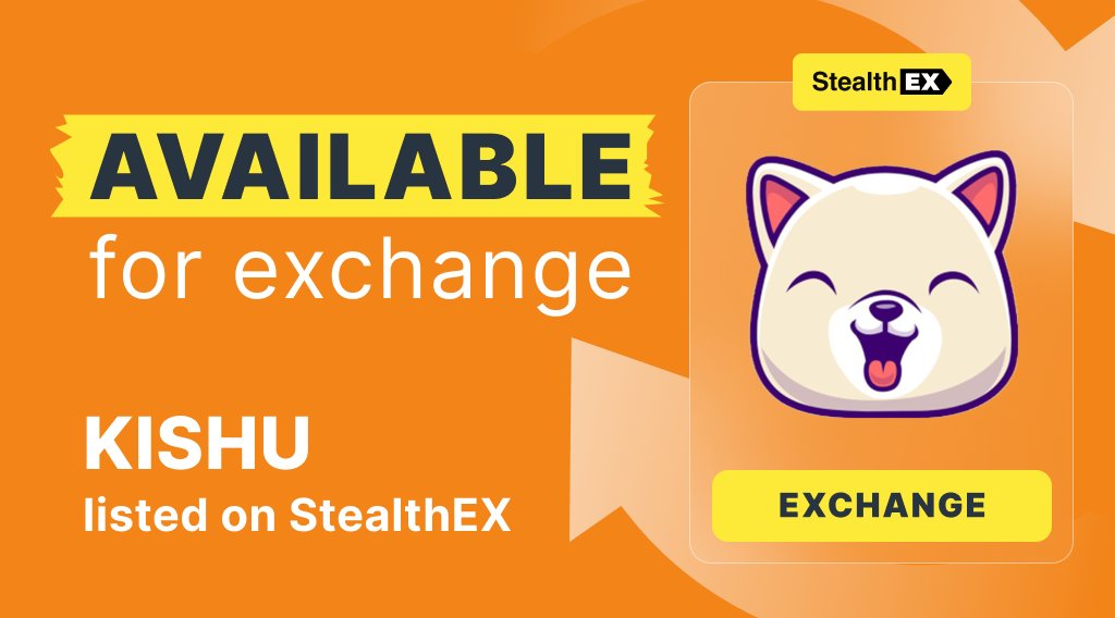 More than just a #memecoin 🥰 @InuKishu is a community-focused, decentalized #crypto project that develops ecosystem of #web3  products 🐾 Get $KISHU easily on StealthEX 🌟 👉 stealthex.io/?to=kishu 👈 Swap 1500+ assets cross-chain with no limits & registration!