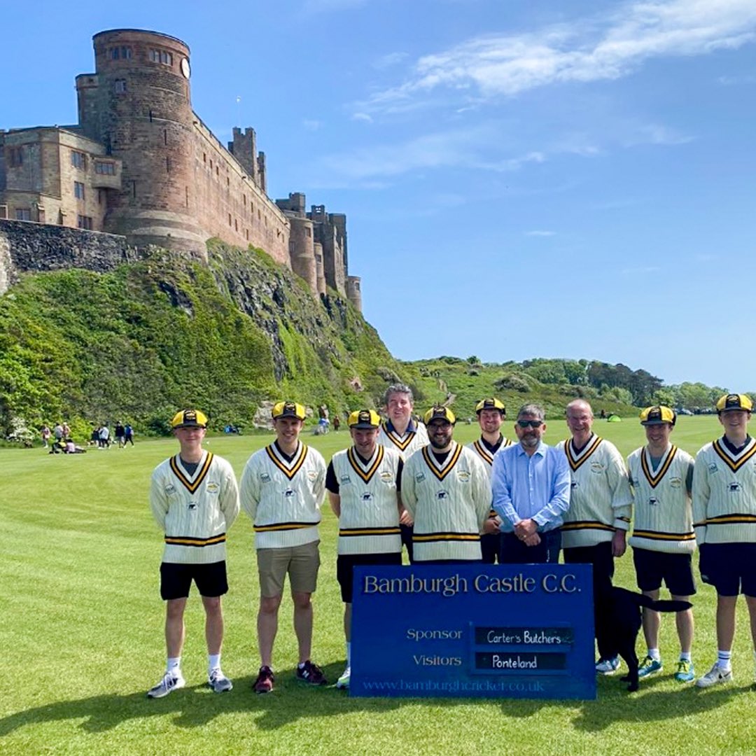 Cricket with a view! 👀 It doesn’t get much better than this. The players at Bamburgh CC must be looking forward to the 2024 season! Important question: has anyone ever reached the castle with a six ❓ 📸 @BamburghCCC