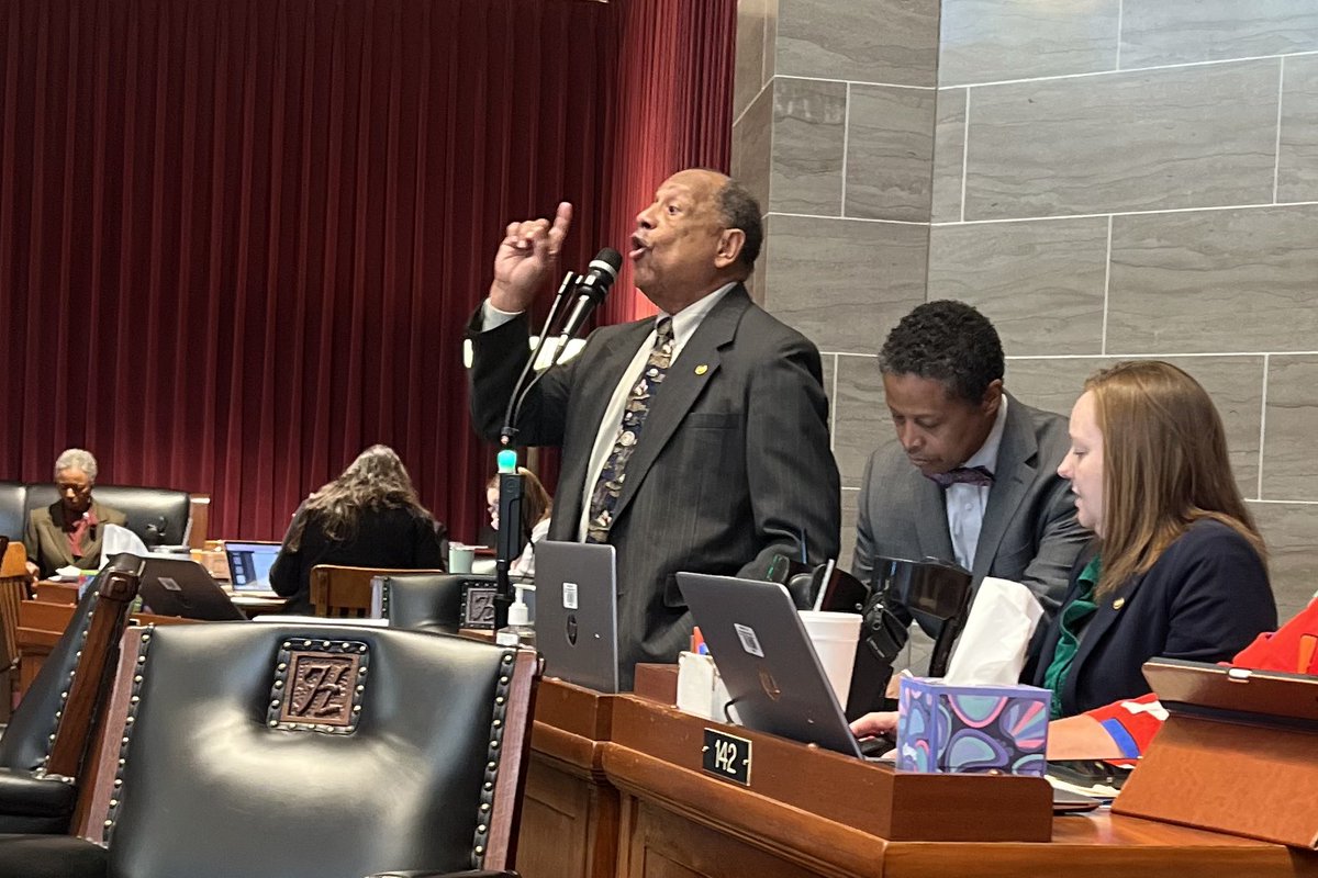 So damn proud of my colleagues who are fighting so hard to protect one person = one vote here in Missouri. Rep. Joe Adams is schooling the legislature about the history of concurrent majority and its roots in slavery and voter suppression. #moleg