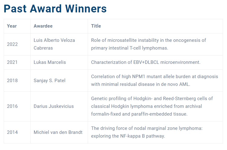 EA4HP (@haematopath) is calling for applications for the 2024 David Y. Mason Award, which serves to foster interest of young #hemepath researchers. The awardee will be announced at the September 2024 EA4HP meeting in Croatia. Please see link for info: …-association-for-haematopathology.org/david-y-mason-…