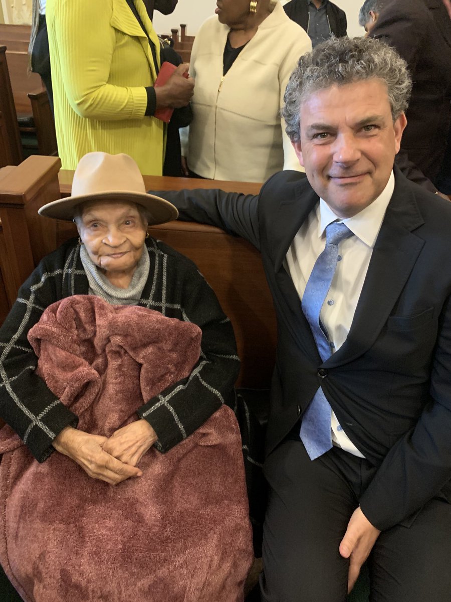 At the Oklahoma Supreme Court yesterday with Lessie Randle and Viola Fletcher. Lead attorney Damario Solomon-Simmons did an amazing job arguing that these survivors of the Tulsa Race Massacre should proceed with their lawsuit.