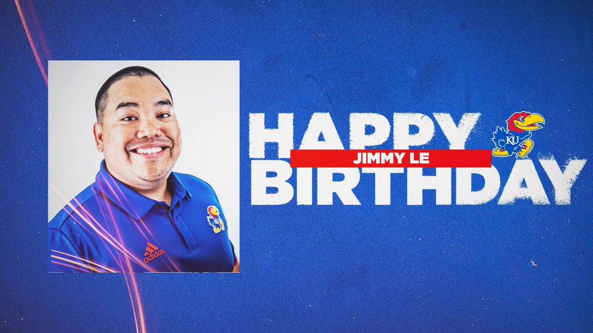 Let’s all wish our Jayhawk Family member @JimmyLeKU a very Happy Birthday! Jimmy, enjoy your special day! #RockChalkBirthday