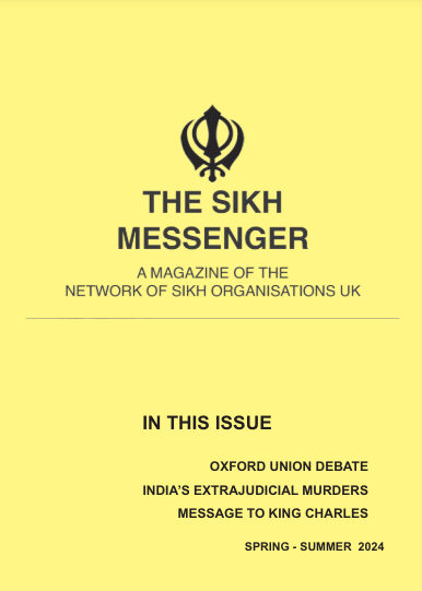 SikhMessenger's tweet photo. Latest edition of our quarterly magazine (Spring-Summer 2024) - The Sikh Messenger - is available to download for free.

The edition includes:

*Oxford Union Debate 
*India's extrajudicial murders
*Message to King Charles

https://t.co/aMTT4sKdP6   

#Sikh #Messenger #magazine https://t.co/nZr7b6F0sC
