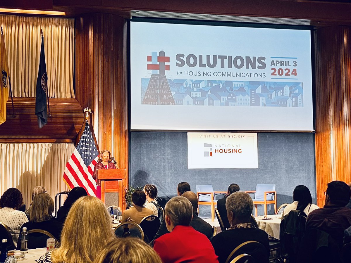 Honored to hear remarks by <a href="/HUDgov/">Department of Housing and Urban Development</a> newly appointed Acting Secretary Adrianne Todman on what’s being done to invest more funding into housing and programs across the nation. #HousingComms24