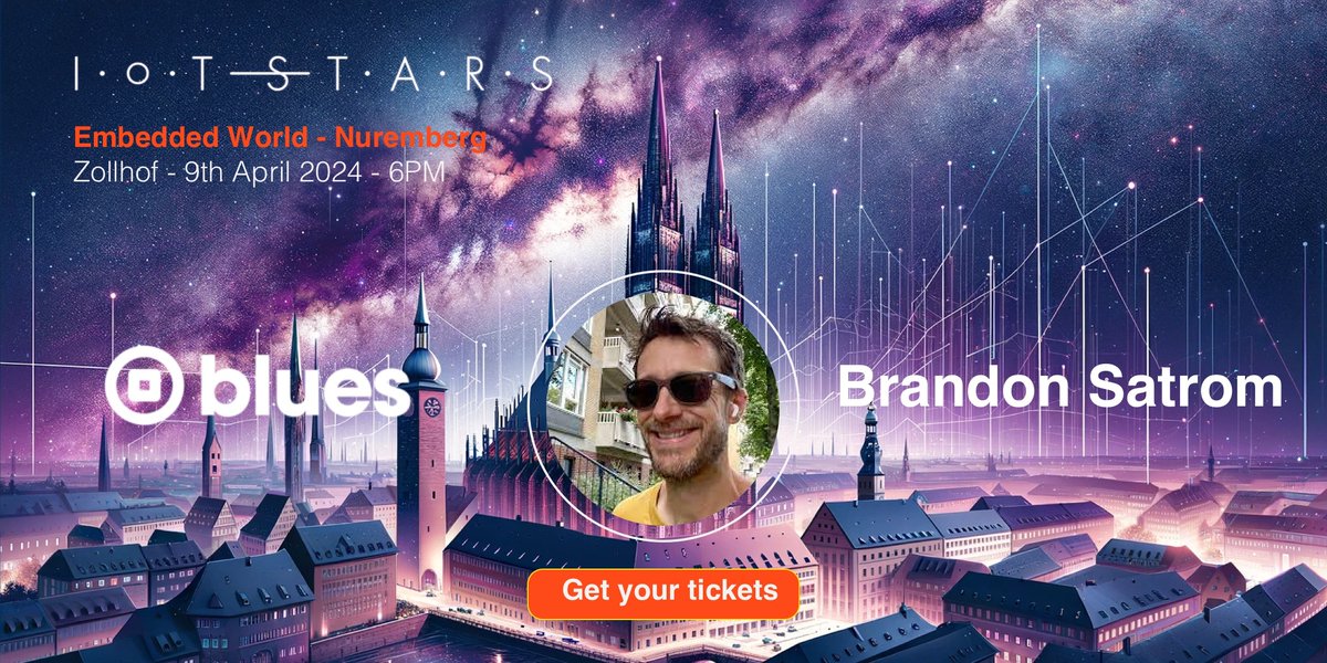 💡 Heading to #EmbeddedWorld next week? Don't miss @iotstars on April 9th, in Nuremberg—a networking event for IoT professionals featuring our very own @BrandonSatrom. Use code 'FRIEND-OF-BLUES' for 25% off your ticket. eventbrite.es/e/iot-stars-em…