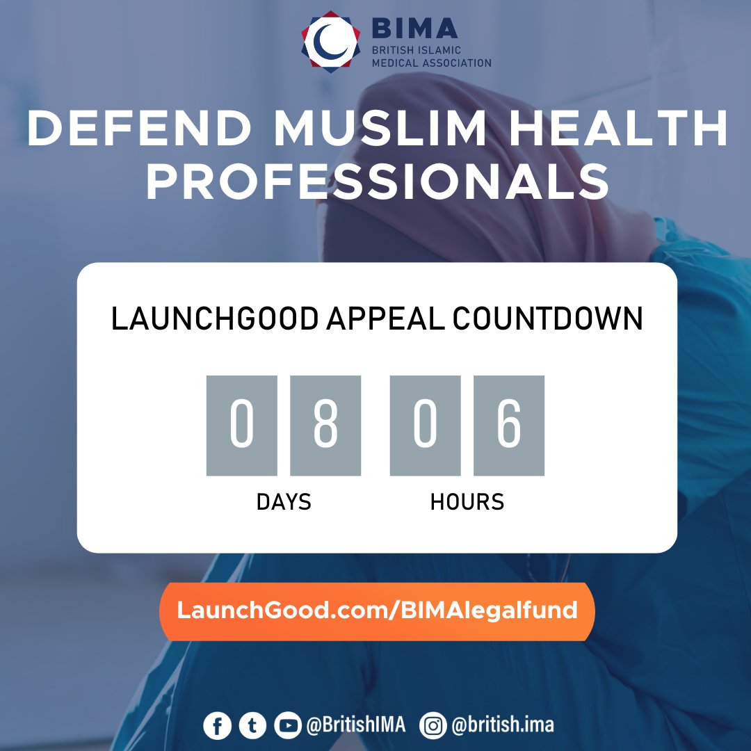 In these final, precious days of Ramadan, let's unite to support our Healthcare colleagues who need legal or wellbeing support for speaking out for justice. 🤲 Join the cause: launchgood.com/BIMALegalFund #StandForJustice #Ramadan2024 #Last10Days