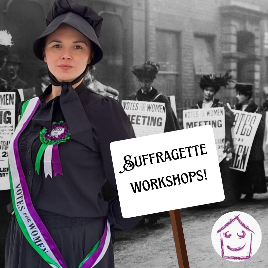 🪧 SUFFRAGETTE WORKSHOPS! 🪧 Covering the Suffragettes next term? Find out more about our exciting Suffragette Workshop! thedramahut.com/workshops/suff… #Suffragettes #SuffragetteWorkshops #PrimarySchoolWorkshops #SylviaPankhurst #KS2SchoolWorkshops