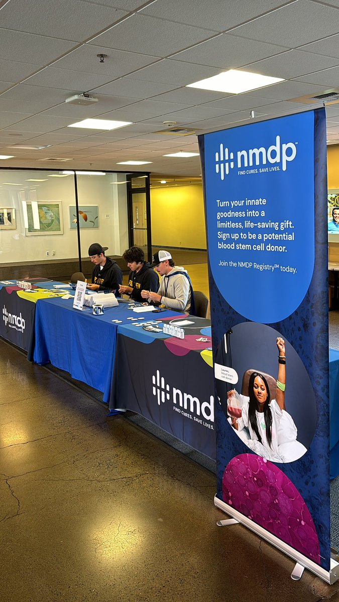 It’s time to #GetInTheGame w @PLUFootball and @PLUBaseball! Stop by the UC to learn more about @nmdp_org and join the multitude of Lutes on the life giving registry!