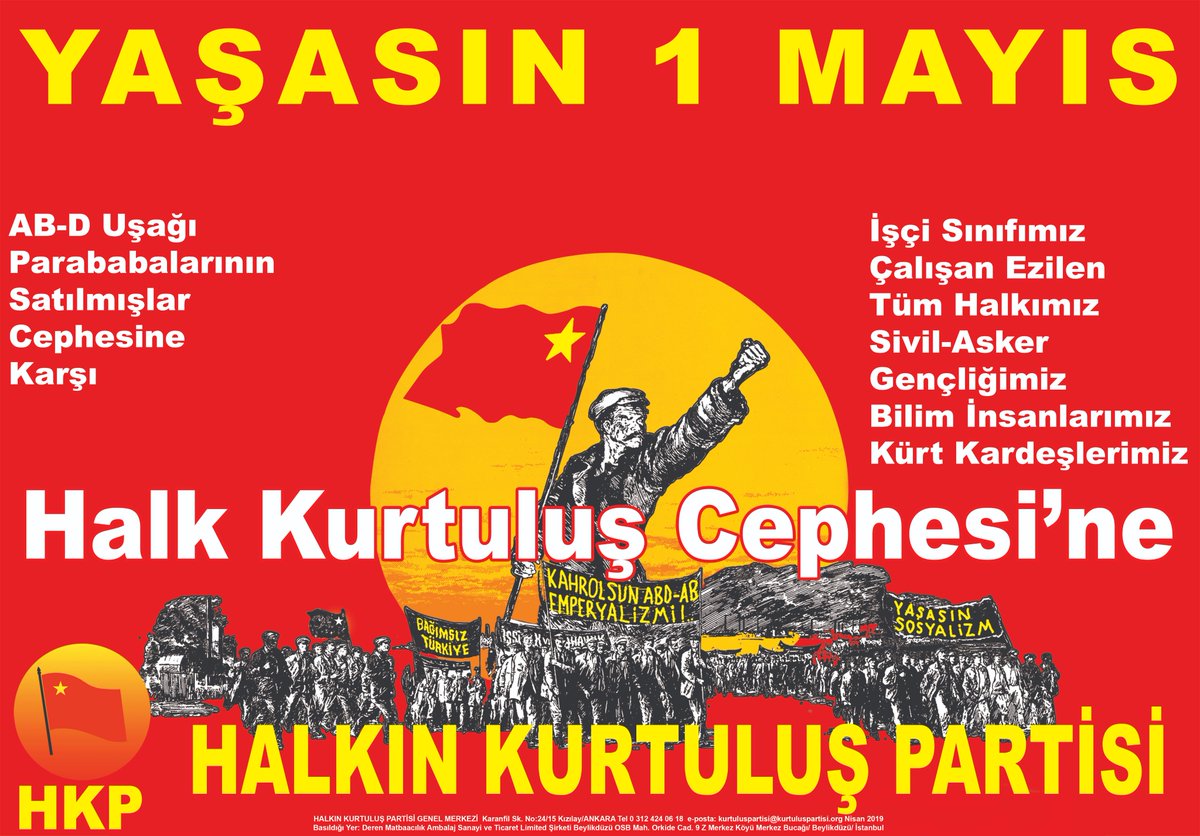 Bakırköy Çukurlarında, Maltepe Dolgularında 1 Mayıs’ı kutlamaya çalışanlara karşı hep biz haykırdık: “Taksim Vatandır, Taksim 1 Mayıs Alanıdır, 1 Mayıs’ta 1 Mayıs Alanı’ndayız!” Taksim Vatanımızdan dün de vazgeçmedik, 1 Mayıs 2024’te de vazgeçmeyeceğiz!…