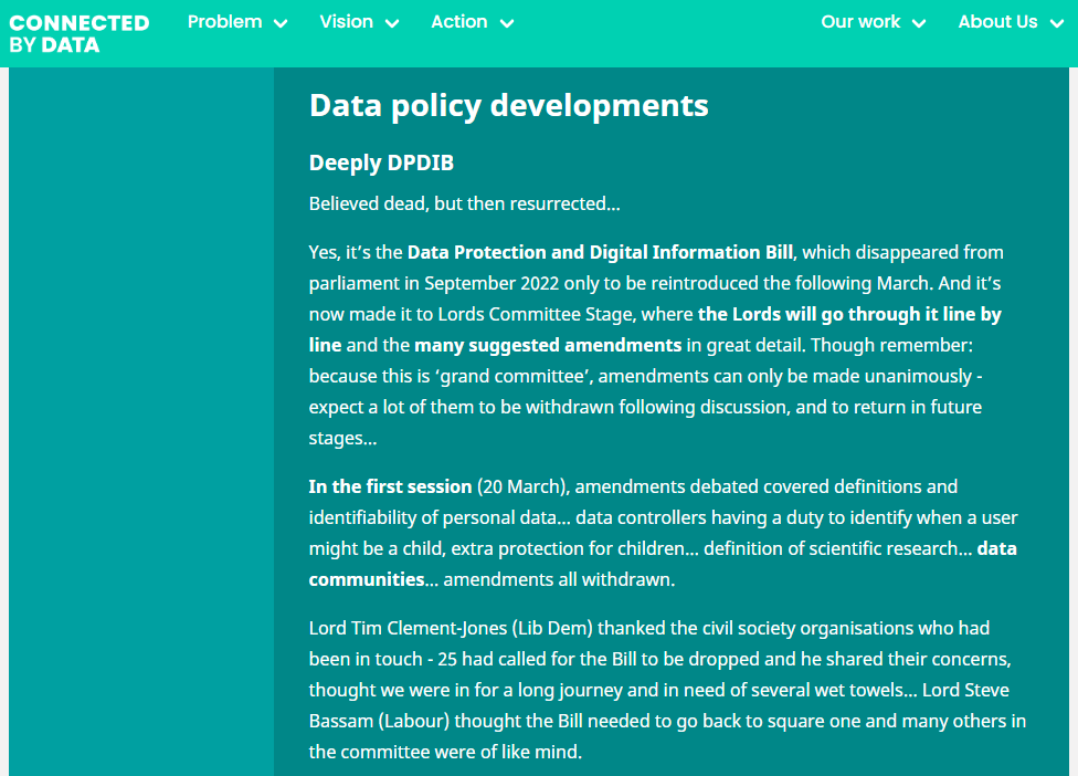 🚨 NEW 🚨 My latest Data Policy Digest for @ConnectedByData, with far too much on: - the Data Protection and Digital Information Bill - all things AI - what government and opposition are thinking/doing - good data/AI reads and a *whole* lot more connectedbydata.org/news/2024/04/0…