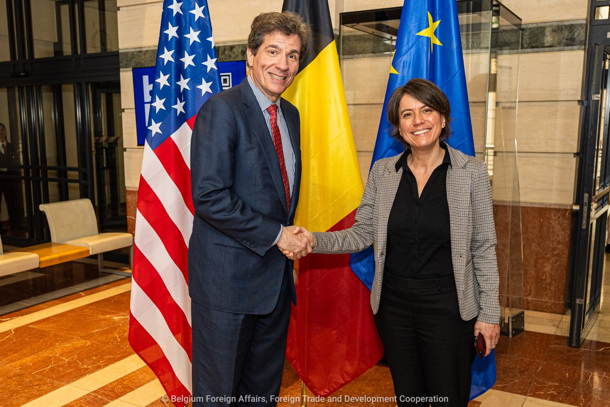 🇧🇪🇺🇸 Today, Theodora Gentzis, President of the Board of Directors @BelgiumMFA, met with US Under Secretary of State Fernandez (@State_E) to discuss how we can continue fostering our transatlantic relations, provide continuous aid for #Ukraine and ensure the #energy transition.