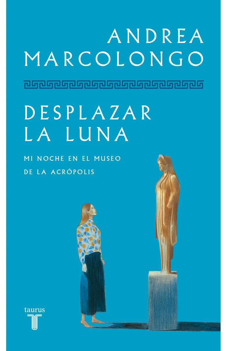 Deseando leer este libro, por envidia pura: @AndreaMarcolong pasa una noche entera en el museo de la Acrópolis y escribe un ensayo sobre el mundo griego (se publica a finales de mes). 
Es parte de una colección francesa en la que escritores pasan una noche solos en un museo.