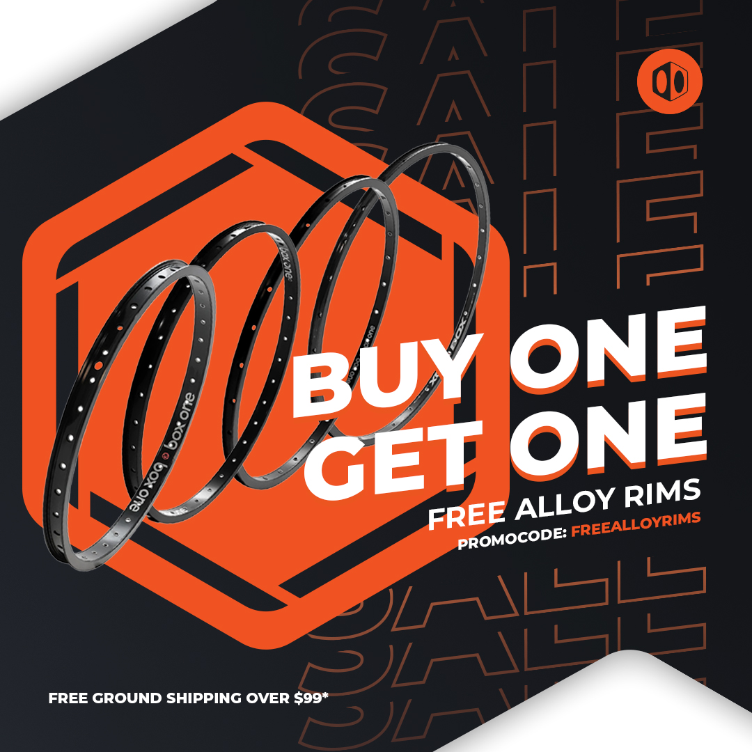 Buy an alloy rim and get one free when you use code FREEALLOYRIMS 👀🔥 Get in there before it's too late💪
.
.
.
#bmxracing #bmxforlife #bmxlove #bmxbike #bmxpark #bmxforever #bmxisfun #bmxer #bmxdirt #bmxlifestyle #bmxbikes #bmxstyle #bmxride #bmxtricks #bmxparts #bmx4ever