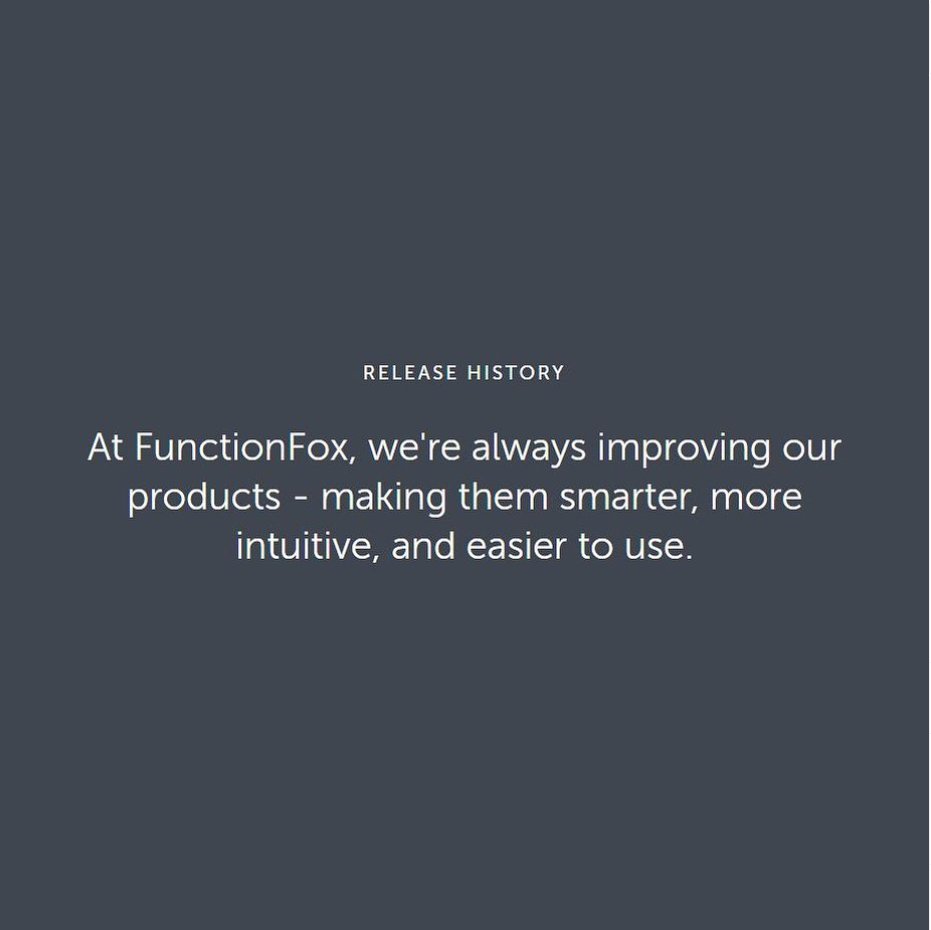 FunctionFox (@functionfox) on Twitter photo Have you seen what we've been up to lately? Check out our latest improvements and updates and let us know what you think . Reach out to us staycreative@functionfox.com, we love to hear from you!
support.functionfox.com/space/PRH/1704… Have you seen what we've been up to lately? Check out our latest improvements and updates and let us know what you think . Reach out to us staycreative@functionfox.com, we love to hear from you!
support.functionfox.com/space/PRH/1704…
