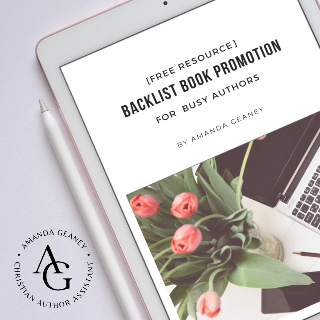 How do you effectively promote your backlist titles while managing your busy schedule? I've got you covered! Download Backlist Book Promotion for Busy Authors at christianauthorassistant.wordpress.com/resources/ #CFAuthors #christianfiction #acfw #bookmarketingtips #christianauthorassistant