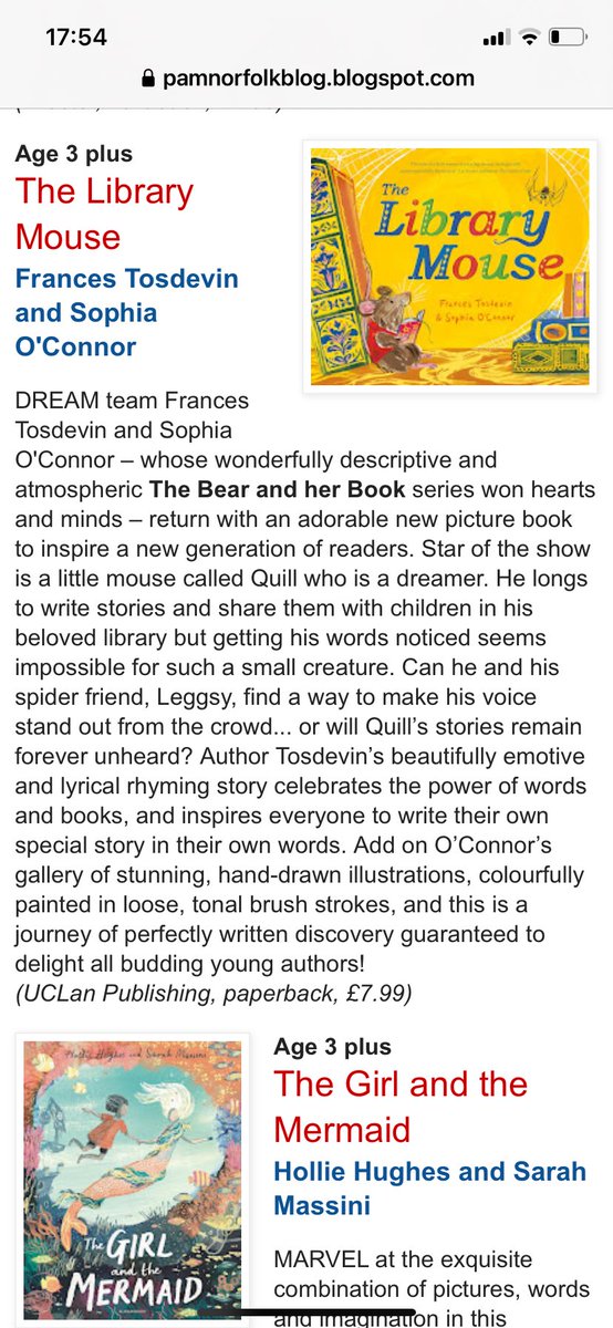 Another lovely review for The Library Mouse! 🐭✒️📚Thank you so much ⁦@PNorfolk_BookRe⁩ 😊⁦💛@SOCillustration⁩ ⁦@publishinguclan⁩