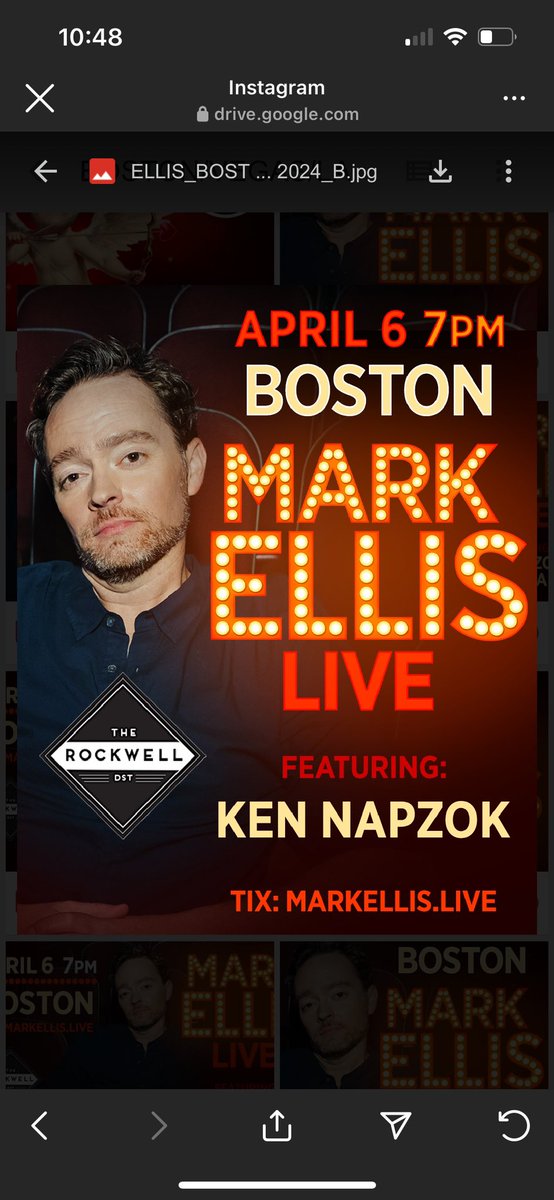 Mark Ellis (@markellislive) on Twitter photo BOSTON I’m on the way…at <a href="/LaughBoston/">Laugh Boston</a> tonite w/ <a href="/JustineMachine/">Justine Marino</a> <a href="/KenNapzok/">Ken Napzok</a> then Saturday is the theater show at The Rockwell theatre 🎤
Grab tix ➡️➡️➡️markellis.live/live BOSTON I’m on the way…at <a href="/LaughBoston/">Laugh Boston</a> tonite w/ <a href="/JustineMachine/">Justine Marino</a> <a href="/KenNapzok/">Ken Napzok</a> then Saturday is the theater show at The Rockwell theatre 🎤
Grab tix ➡️➡️➡️markellis.live/live