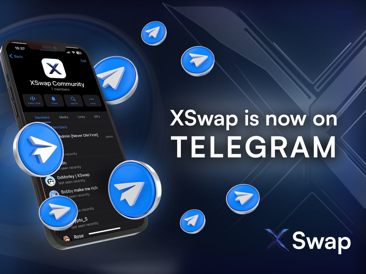 XSwap Community Telegram is ON 📢 From now it’s our main community channel, the all-in-one place for XSwap Marines. Don't miss out. 🔗 t.me/xswap_community