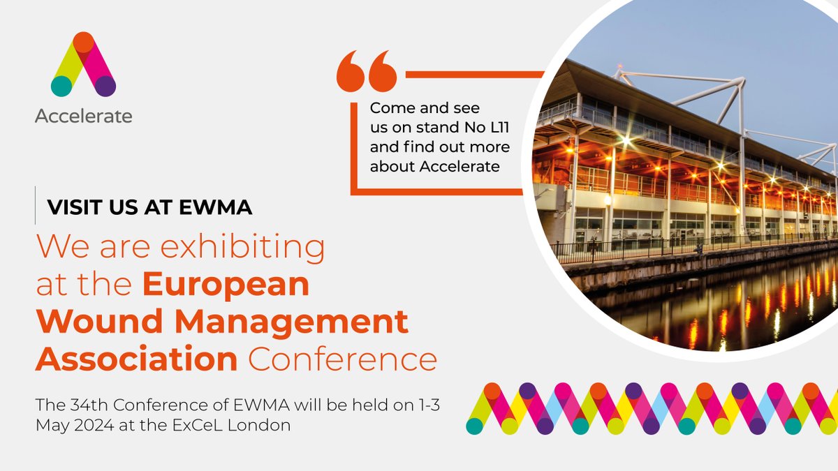 We are delighted to be exhibiting at the @EWMAwound conference in London from 1-3 May 2024. We're looking forward to meeting lots of new people and catching up with some old friends - please drop by for a chat and find out about all the fascinating projects we are involved with!