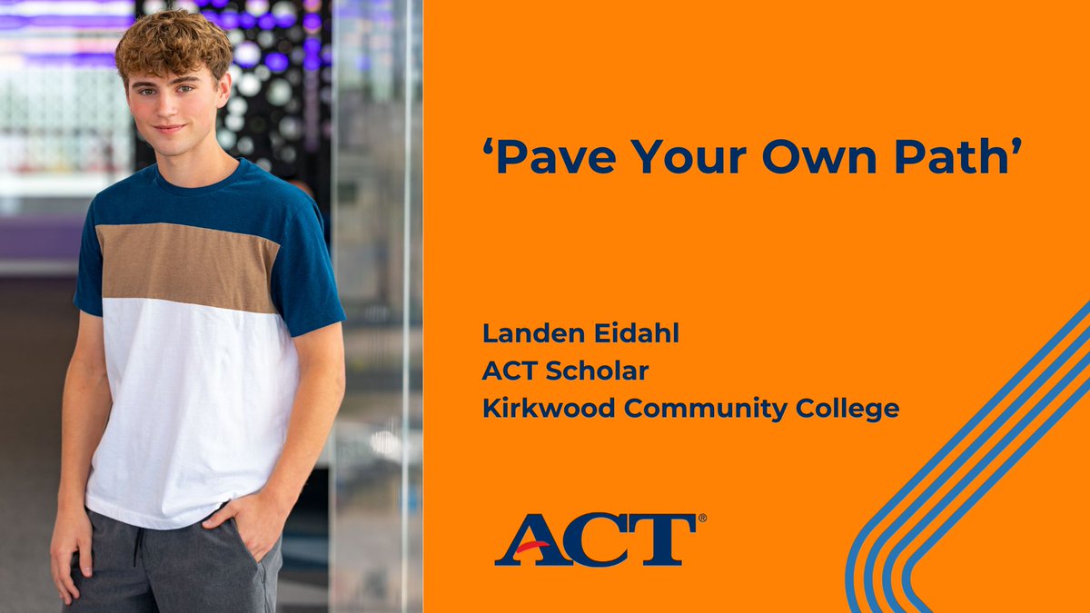Meet Landen Eidahl, an ACT scholar and @KirkwoodCC student graduating this spring with a degree in business administration. In a new blog post, read about the importance of perseverance and motivation as he pursues his dreams of entrepreneurship. leadershipblog.act.org/2024/04/act-sc… #CCMonth