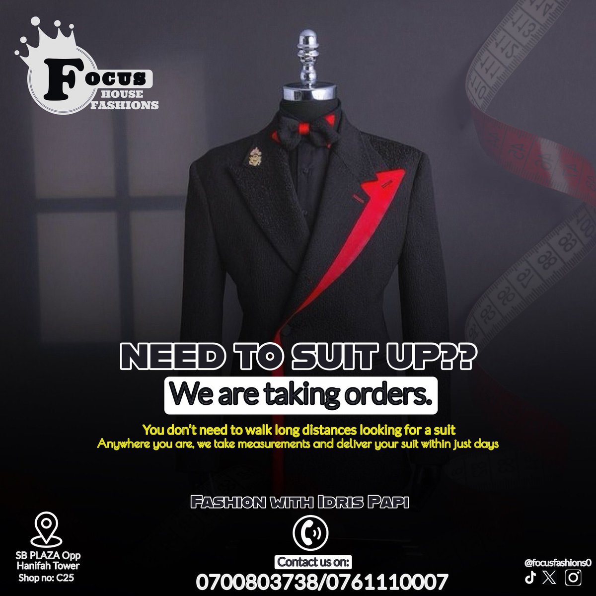 Want to suit up? I have a plug for you here, get in touch