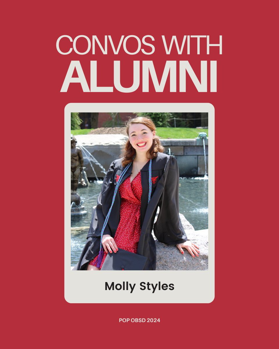 PhilOutreach's tweet photo. We had the pleasure of interviewing some of our alumni to gauge the impact POP has had on them in their personal and professional lives. Here's what Ball State alumni Molly Styles had to say! 
#precollegephilosophy #philosophymatters #philosophybsu #OneBallState #OBSD2024 https://t.co/ztRhwuhxp3
