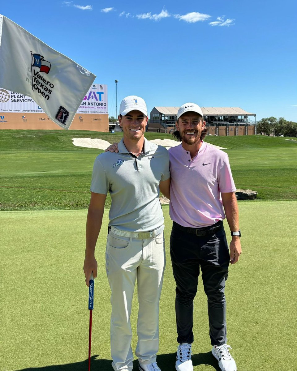 StudyandPlay1's tweet photo. 🚨 First PGA Tour start 🚨

Wishing @joe.sullivan7 the very best as he makes his PGA Tour debut in the @valerotxopen 🤩 ⛳️ 

Tee Times 
Round 1 - 2:47 PM CDT
Round 2 - 9:32 AM CDT

So proud of you mate, can't wait to watch! 📺️ 

#StudyAndPlayAmerica 🇺🇸⁠ https://t.co/LJ6JZzPEvN
