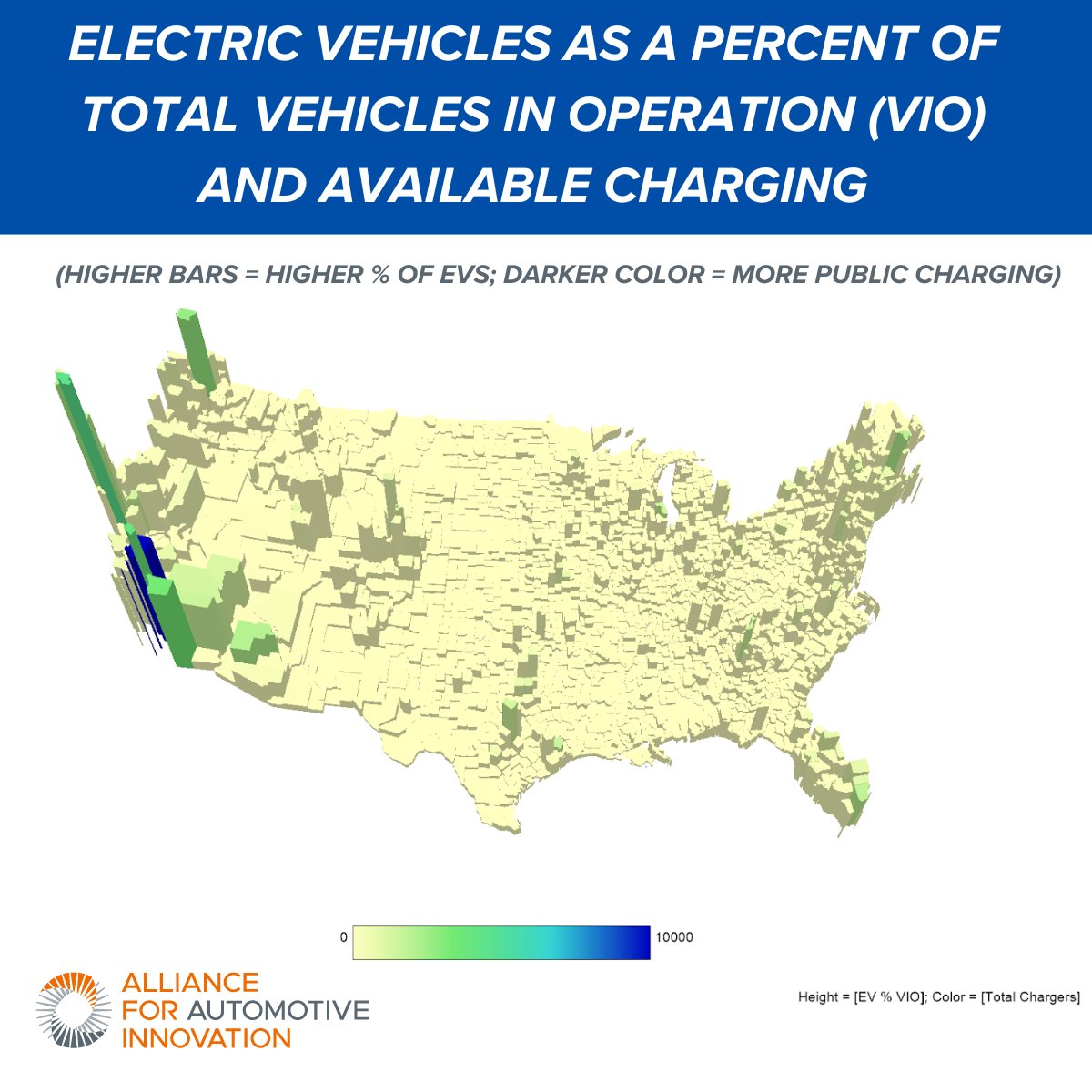 AND… the geographic distribution of those publicly available chargers is uneven… 🔌🚗 31% of counties (983) had ZERO public charging ports at the end of 2023. Half of all registered EVs located in just 39 counties. 👀 (🧵4/4) FULL REPORT → bit.ly/3vCF76Q