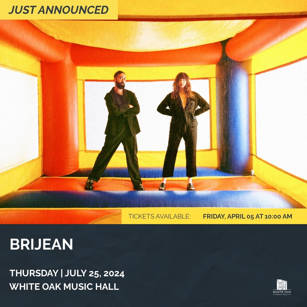 Feeling a little moody because superduo @BrijeanBand are bringing their dreamy, back-room disco tunes to the Upstairs room on July 25th 🤩🪩 Tickets go on sale this FRIDAY at 10am, RSVP to our official FB event here: buff.ly/4aCzrZx