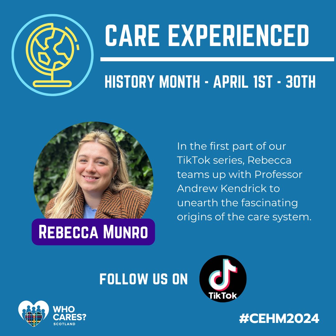 Have you ever wondered how today's care system came to be? Head to our TikTok to watch the first in a five part series where our member, Rebecca, explores the history of Scotland's care system for Care Experienced History Month.