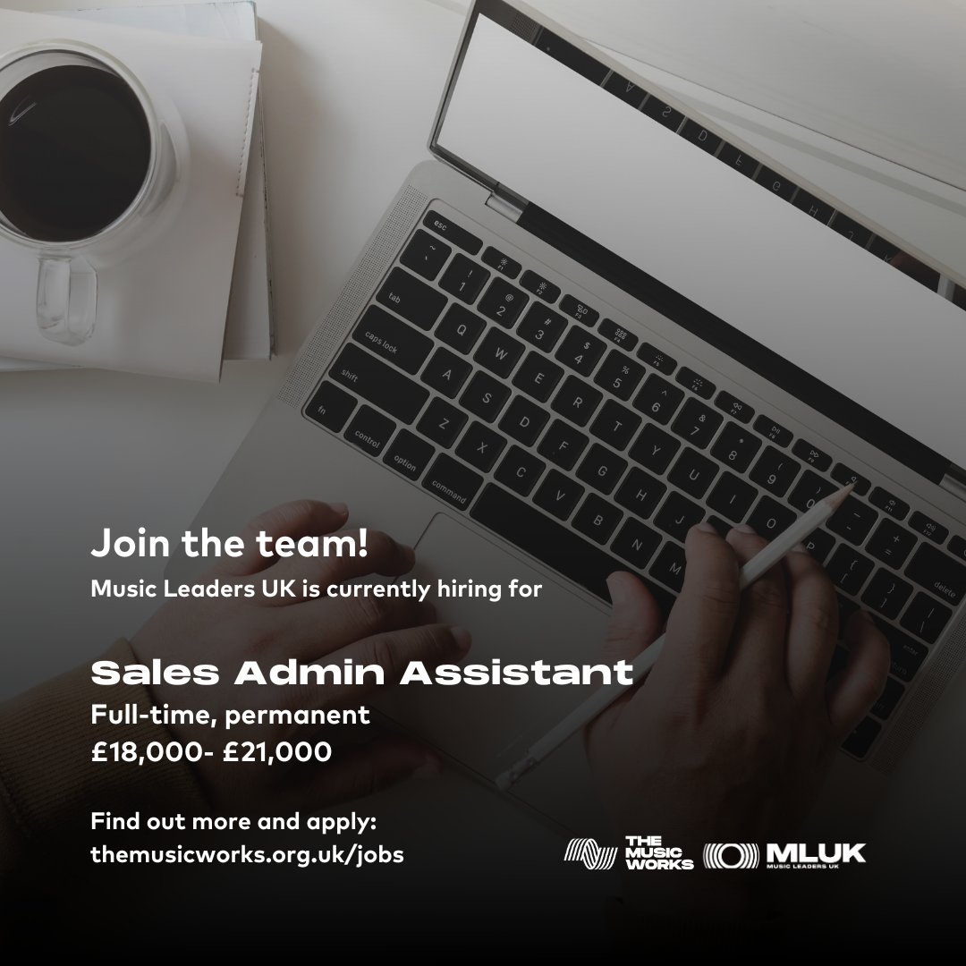 📢#WereHiring 📢Are you super #Organised? Are you a #ProblemSolver with good attention to detail? We're looking for a Sales Administration Assistant to join the team ➡️ themusicworks.org.uk/jobs/sales-adm… #NewJob #JoinTheTeam #WereRecruiting